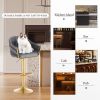 Bar Stools Set of 2,Counter Height Bar Stools,Velvet Swivel Bar Stool for Kitchen Island,Bar Pub DRAKGREE
