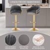 Bar Stools Set of 2,Counter Height Bar Stools,Velvet Swivel Bar Stool for Kitchen Island,Bar Pub DRAKGREE