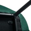 Dining chairs set of 2, Dark Green velvet Chair modern kitchen chair with metal leg
