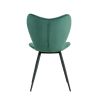 Dining chairs set of 2, Dark Green velvet Chair modern kitchen chair with metal leg