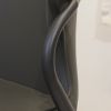 Modern Dining Chairs with Black Metal Legs, PU Leather Kitchen Chair, Set of 2 Upholstered Chair(Grey)