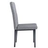 Linen Tufted Dining Room Chairs Set of 4, Accent Diner Chairs Upholstered Fabric Side Stylish Kitchen Chairs with Metal Legs and Padded Seat - Gray