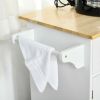 Mobile Kitchen Island with Storage, Kitchen Cart with Wood Top, Storage Drawers, 3-door Cabinets, Adjustable Shelves and Towel Rack, White