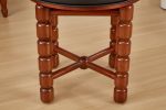 Dining Room Chair 1 Pc, Wood Dining Chair, Boucle Seat Cushion Mid Century Modern Dining Chairs for Kitchen and Living Room (Modern, Black)