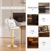 Bar Stools Set of 2,Counter Height Bar Stools,Velvet Swivel Bar Stool for Kitchen Island,Bar Pub LIGHTGREY