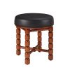 Dining Room Chair 1 Pc, Wood Dining Chair, Boucle Seat Cushion Mid Century Modern Dining Chairs for Kitchen and Living Room (Modern, Black)