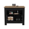 Arlet Kitchen Island Two Door Cabinet and Shelf