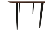 Dining Chairs Set of 4,Modern Kitchen Dining Room Chairs,Upholstered Dining Accent Chairs in linen Cushion Seat and Sturdy Black Metal Legs(Caramel)