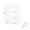 Rockaway 1-Drawer 2-Shelf Kitchen Island Black Wengue and Light Oak