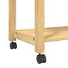 Kitchen Trolley MONZA 33.1"x15.7"x35.4" Solid Wood Pine
