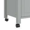 Kitchen Trolley MONZA 23.6"x15.7"x35.4" Solid Wood Pine