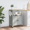 Kitchen Trolley MONZA 23.6"x15.7"x35.4" Solid Wood Pine