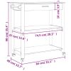 Kitchen Trolley MONZA 33.1"x15.7"x35.4" Solid Wood Pine